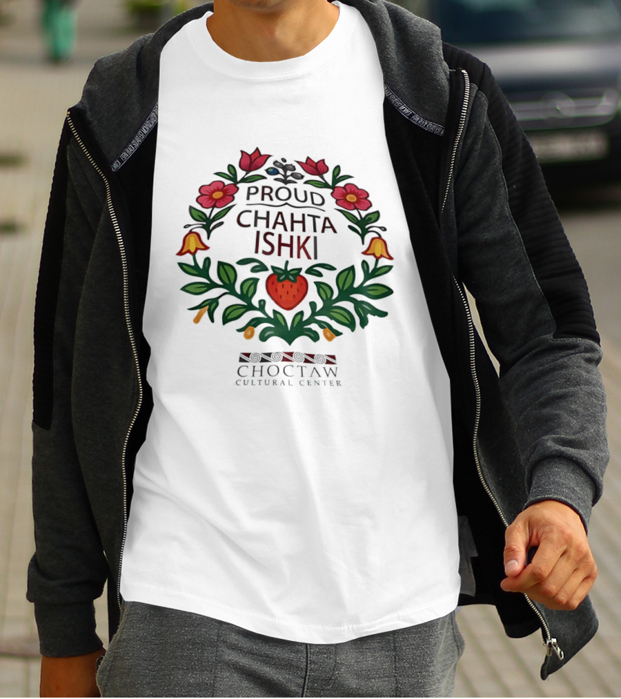 Proud Chahta Ishki Choctaw Cultural Center Floral Heritage T-Shirt