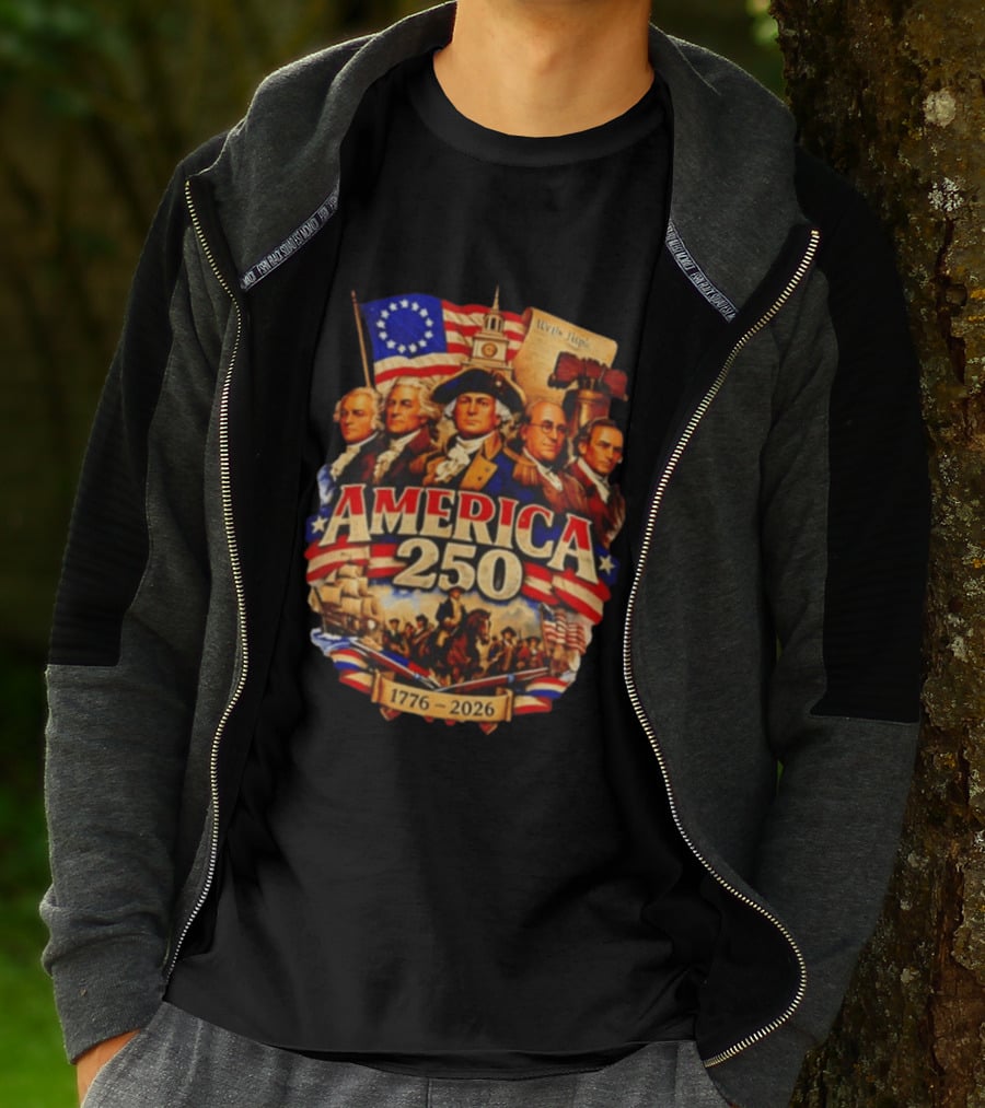 America 250th 1776 2026 Founding Fathers Celebration T-Shirt