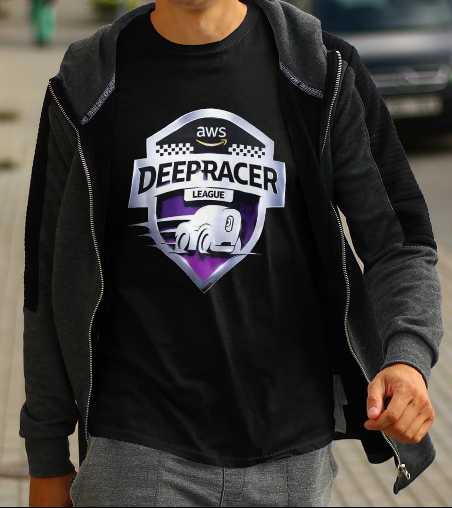 AWS DeepRacer League Shield Emblem Racing Championship T-Shirt