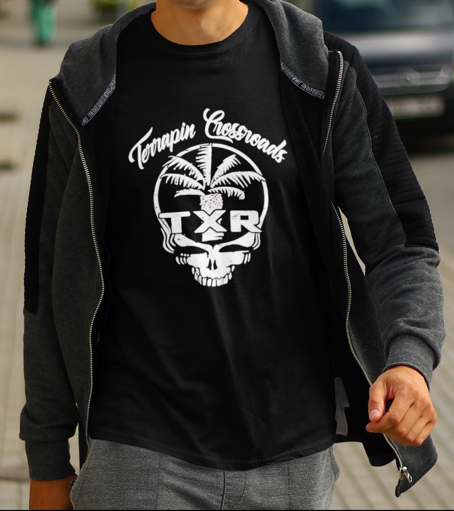 Terrapin Crossroads TXR Skull With Palm Tree T-Shirt