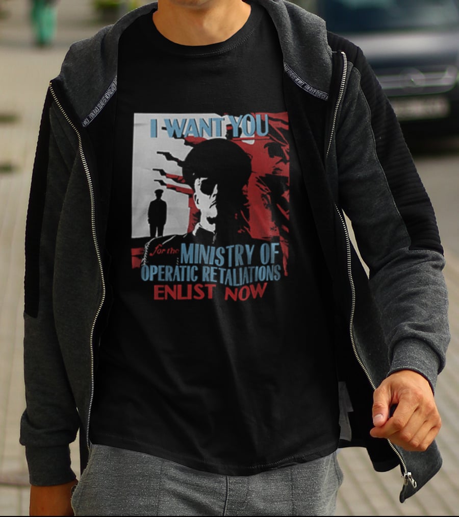 Boston Red Sox My Chemical Romance Tour 2025 I Want You Ministry Of Operatic Retaliation Enlist Now T-Shirt