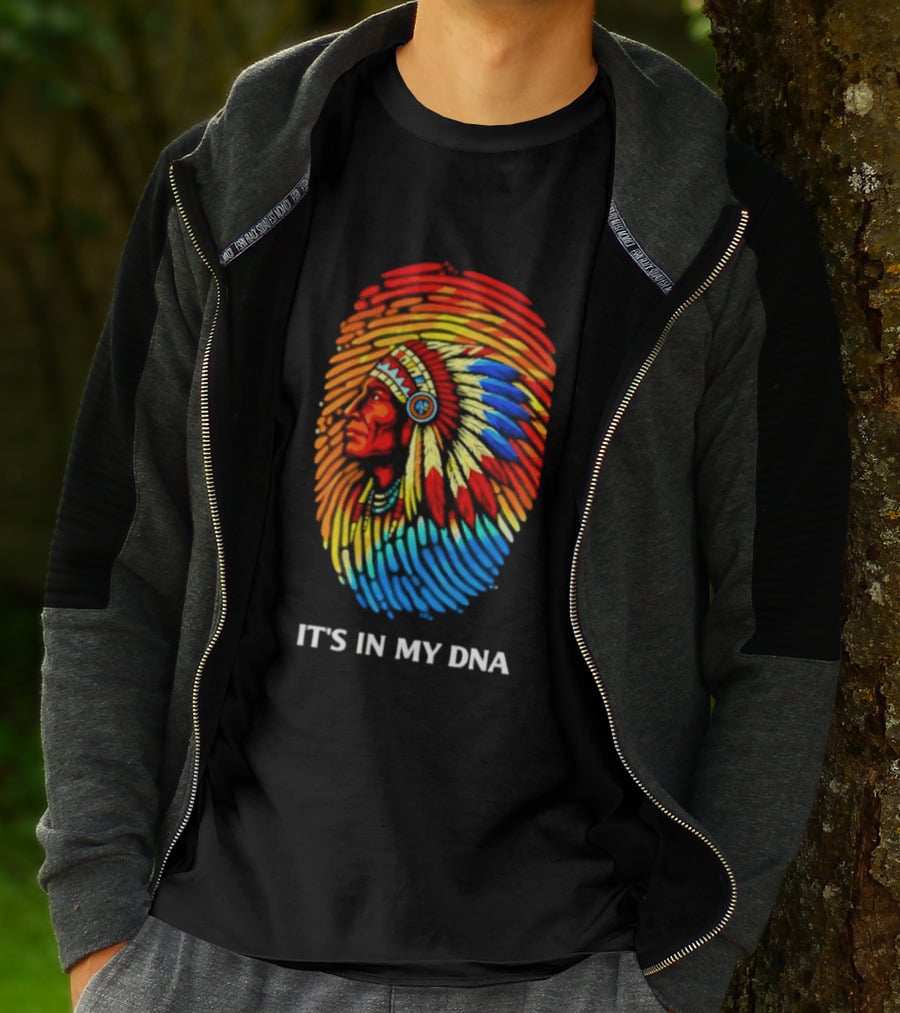 It's In My DNA Native American Feathered Headdress T-Shirt
