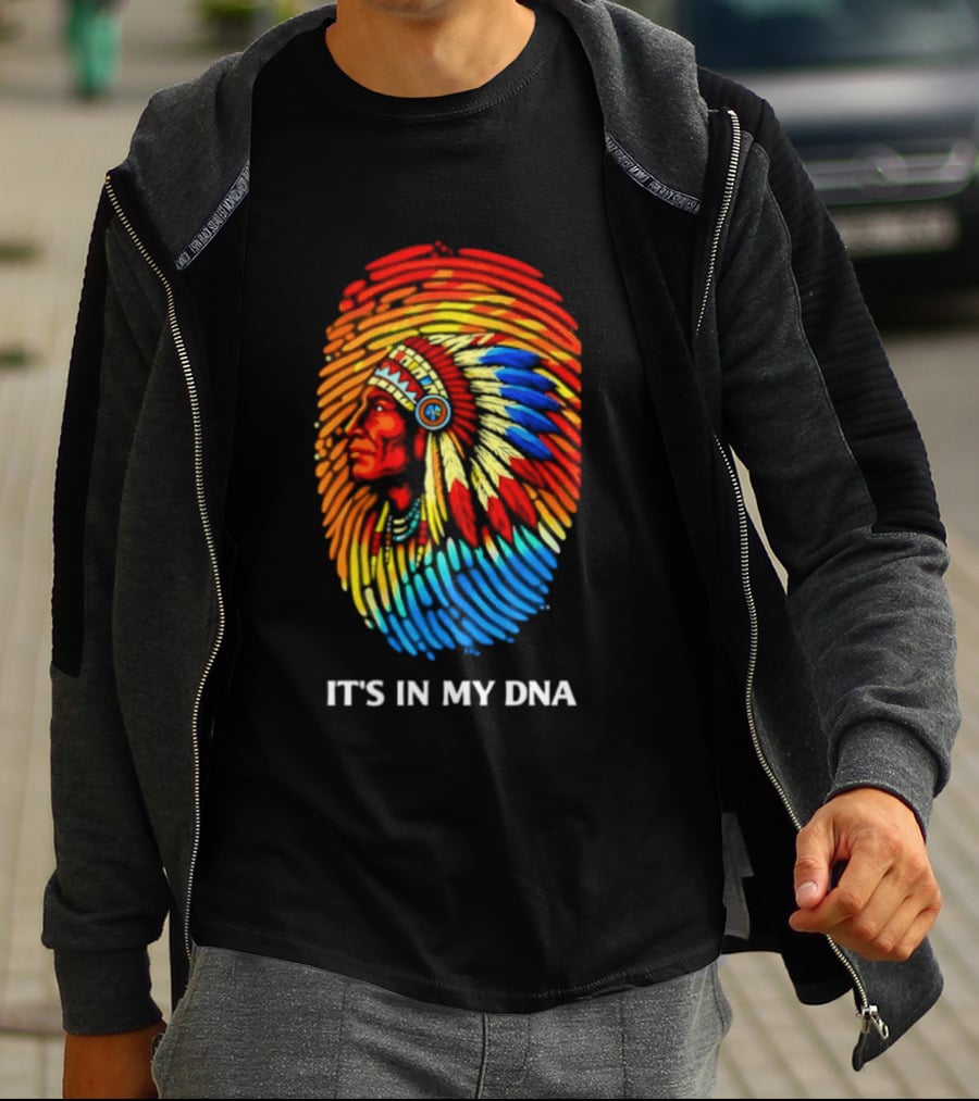 It's In My DNA Native American Feathered Headdress T-Shirt