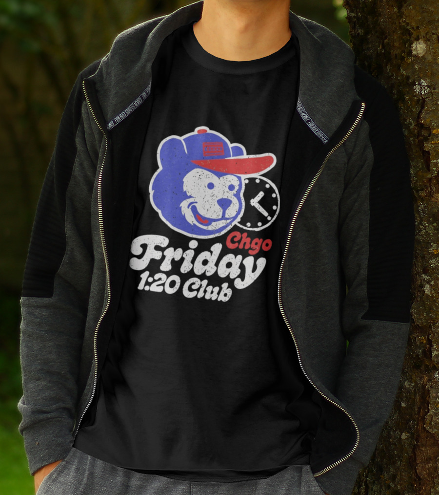CHGO Friday 1 20 Club Bear Cubs Logo Vintage Cap T-Shirt