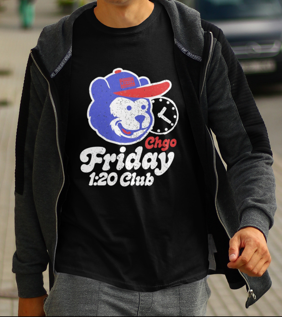 CHGO Friday 1 20 Club Bear Cubs Logo Vintage Cap T-Shirt