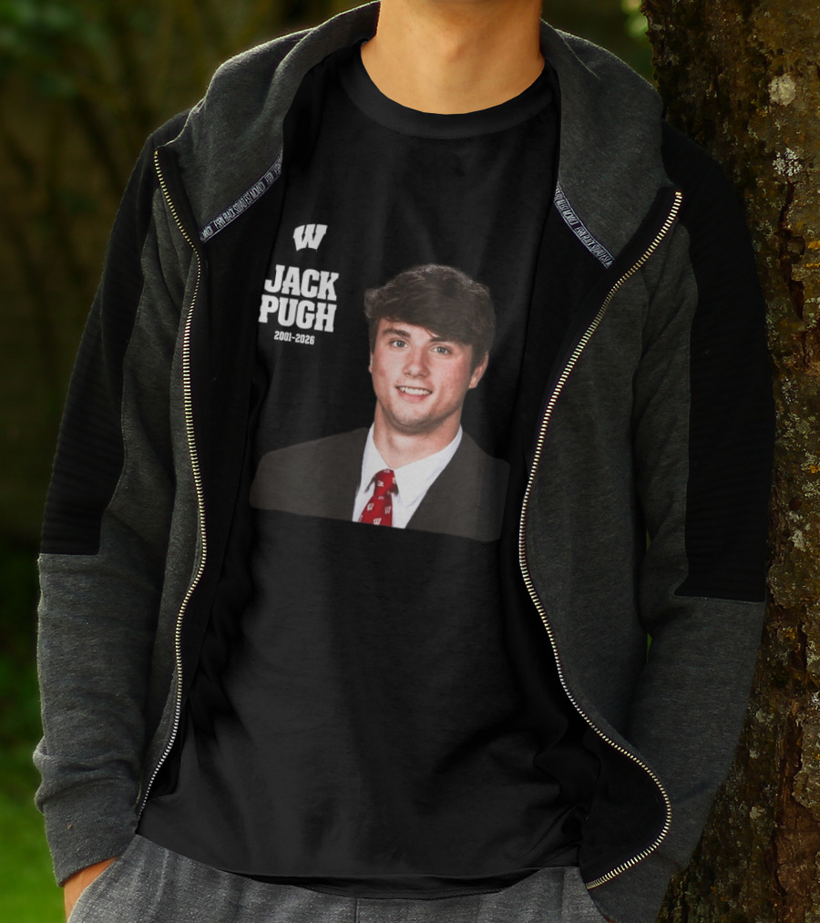 Wisconsin Badgers Football Jack Pugh 2001 2026 T-Shirt