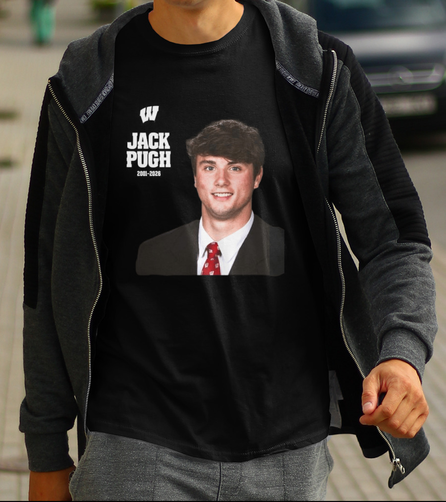 Wisconsin Badgers Football Jack Pugh 2001 2026 T-Shirt