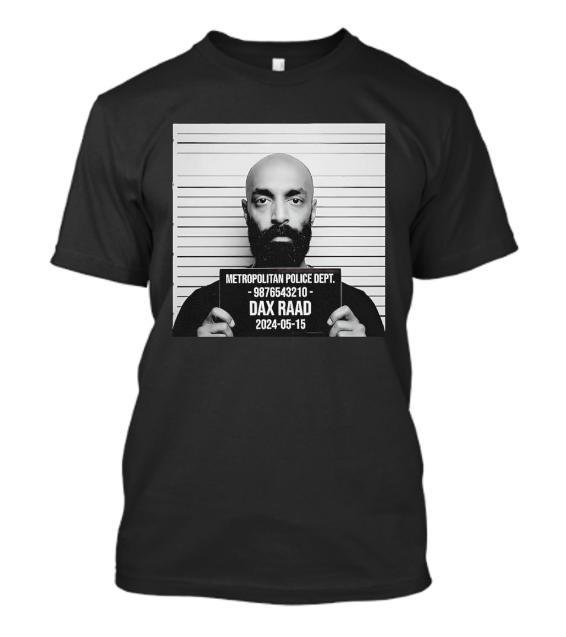 Metropolitan Police Dept Dax Raad 9876543210 Shot 2024 05 15 T-Shirt