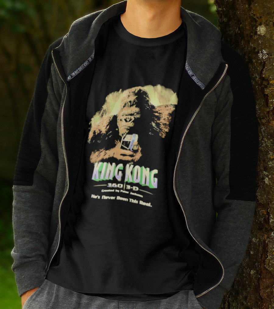 King Kong 360 3D Steven Spielberg Peter Jackson He's Never Been This Real T-Shirt