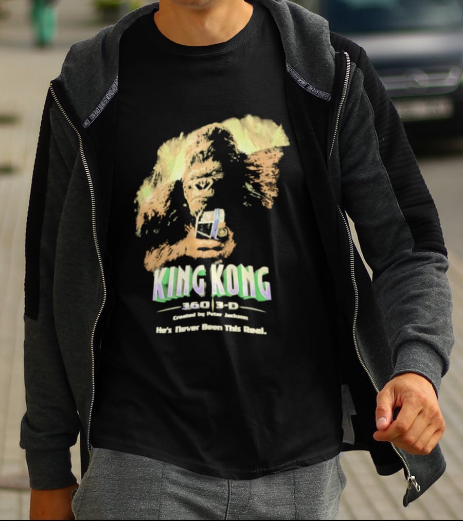 King Kong 360 3D Steven Spielberg Peter Jackson He's Never Been This Real T-Shirt