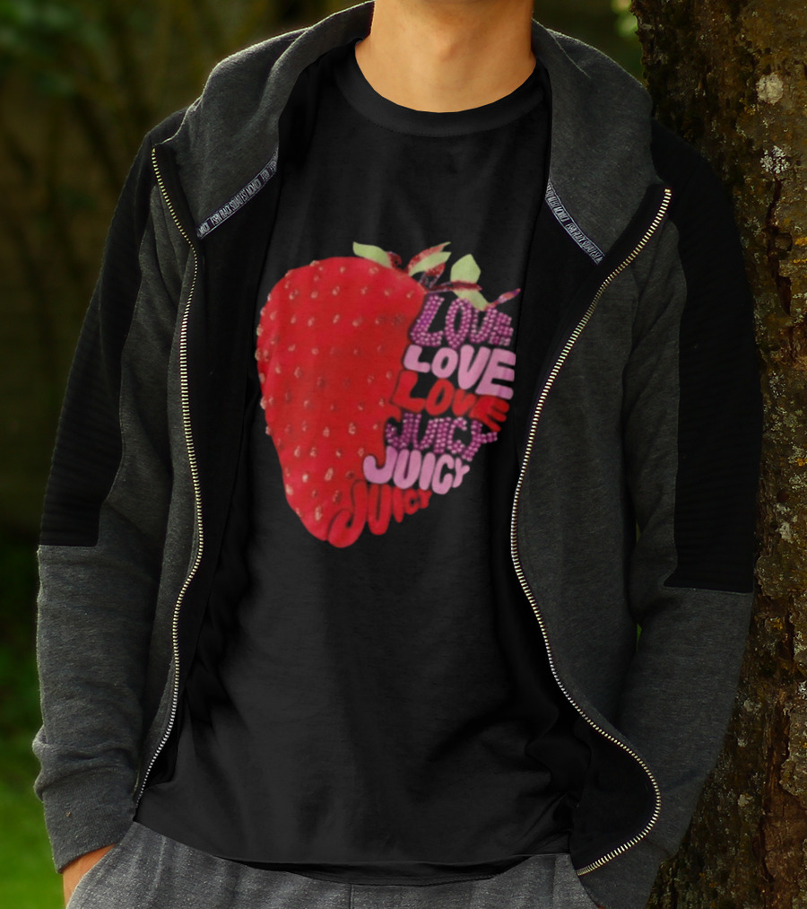 Love Love Love Juicy Juicy Juicy Strawberry T-Shirt