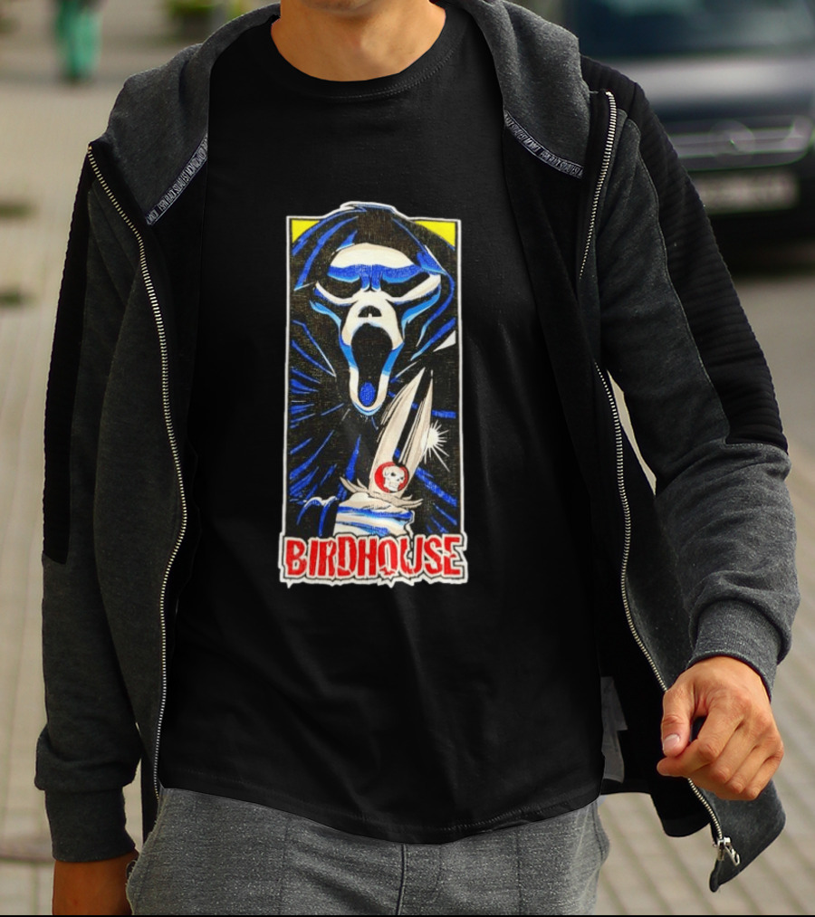 Birdhouse Ghostface Knife Skateboard T-Shirt
