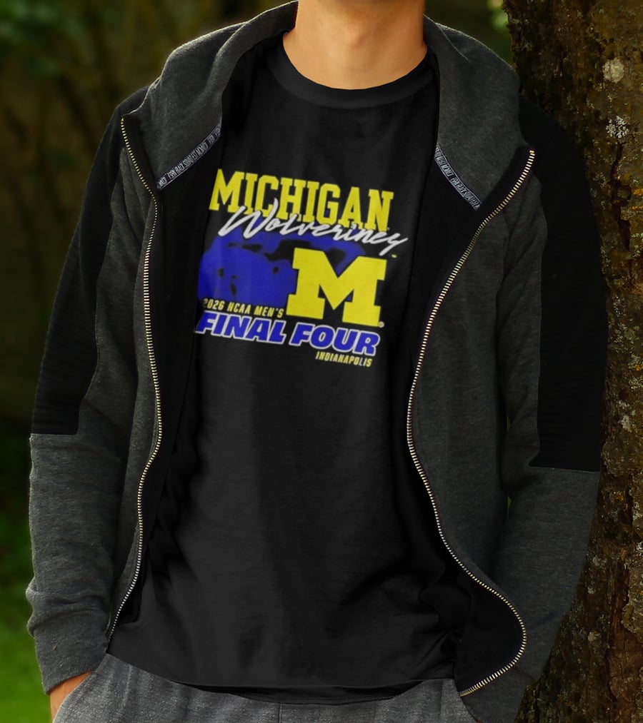 Michigan Wolverines 2026 NCAA Men's Final Four Indianapolis T-Shirt