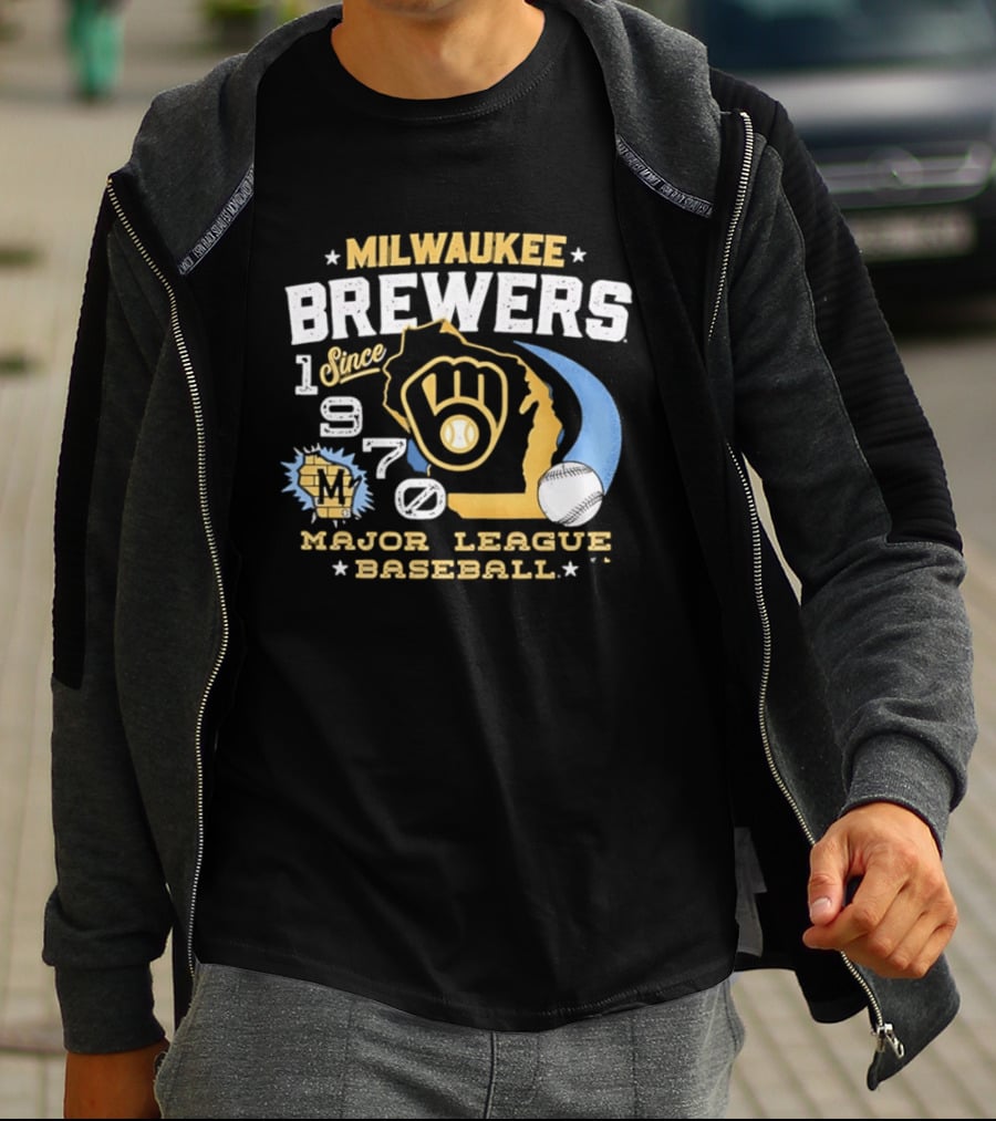 Milwaukee Brewers Since 1970 Major League Baseball T-Shirt