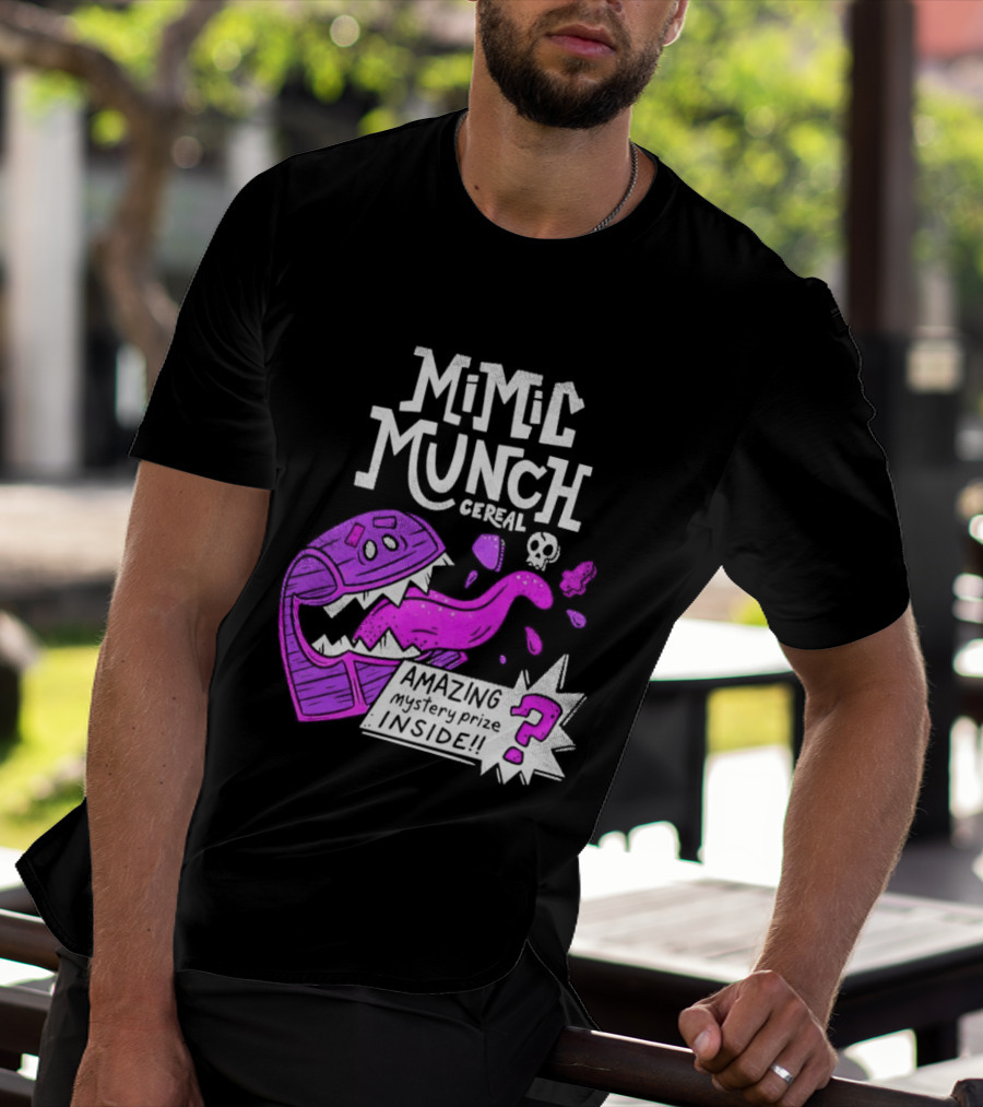Mimic Munch Cereal Amazing Mystery Prize Inside Dungeons And Dragons T-Shirt
