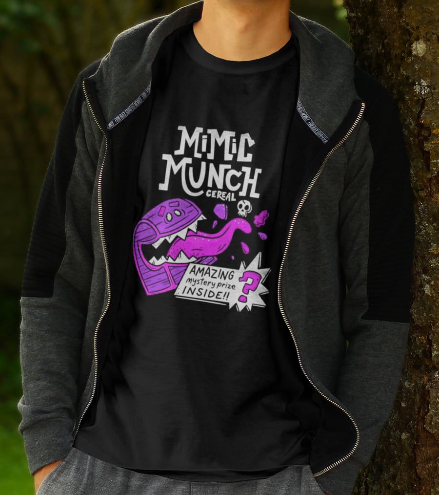 Mimic Munch Cereal Amazing Mystery Prize Inside Dungeons And Dragons T-Shirt