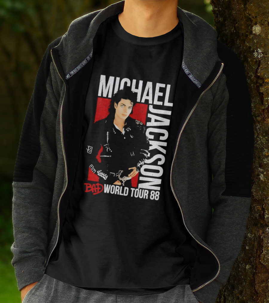 Michael Jackson Bad World Tour 1988 Live Concert Memorabilia T-Shirt
