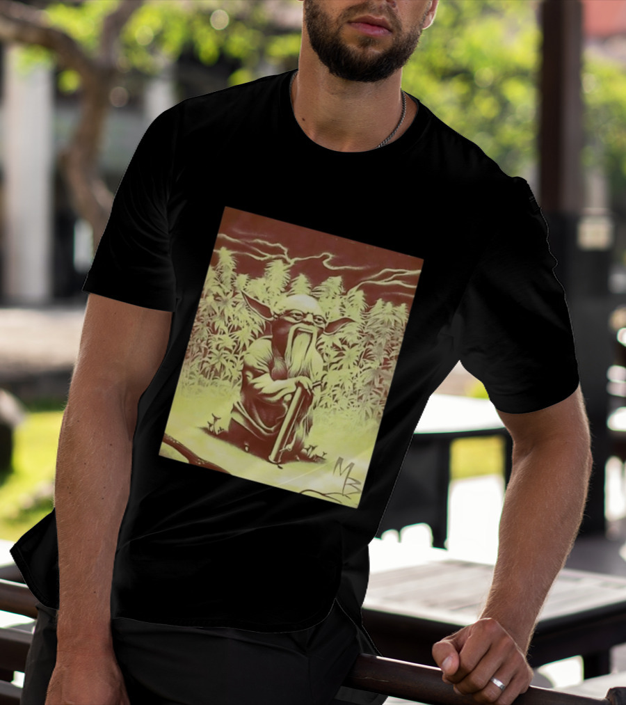 Yoda Star Wars Spliff Meme MZ T-Shirt