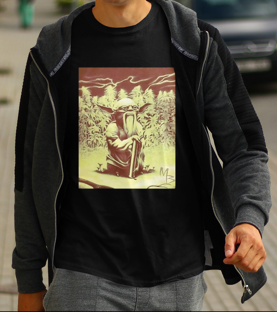 Yoda Star Wars Spliff Meme MZ T-Shirt