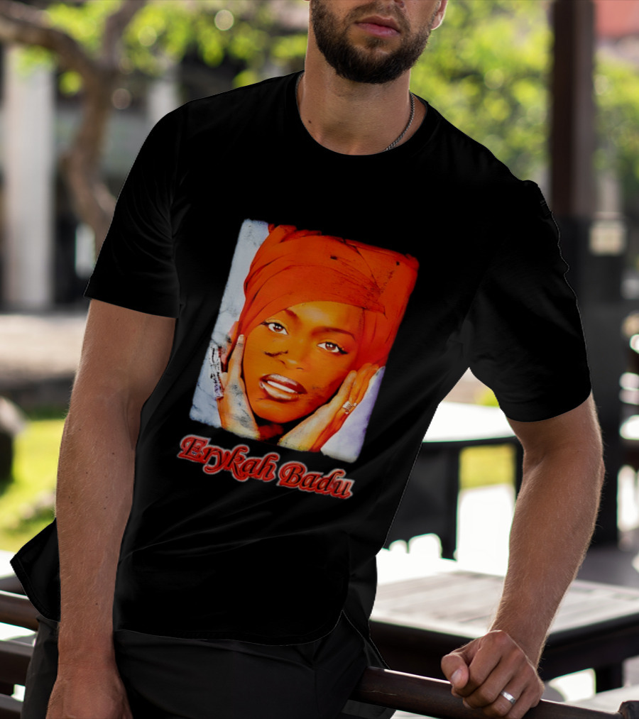Erykah Badu Iconic Headwrap And Face T-Shirt