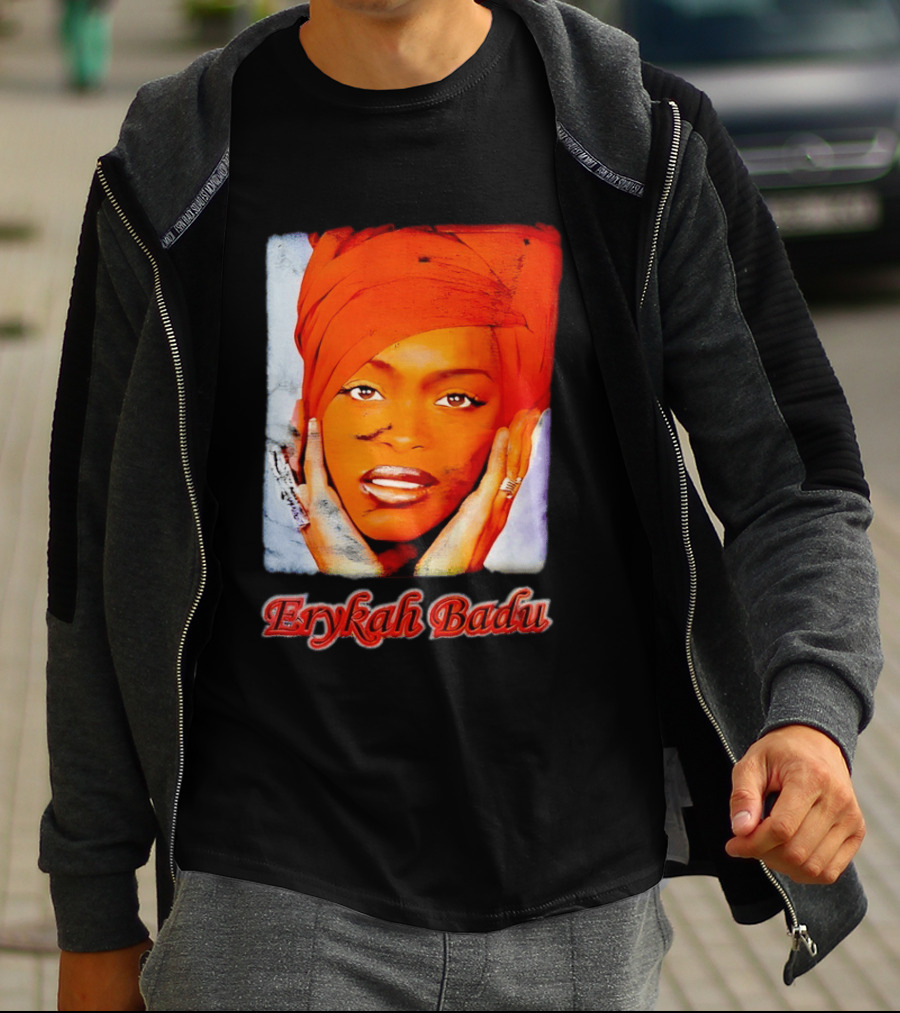 Erykah Badu Iconic Headwrap And Face T-Shirt