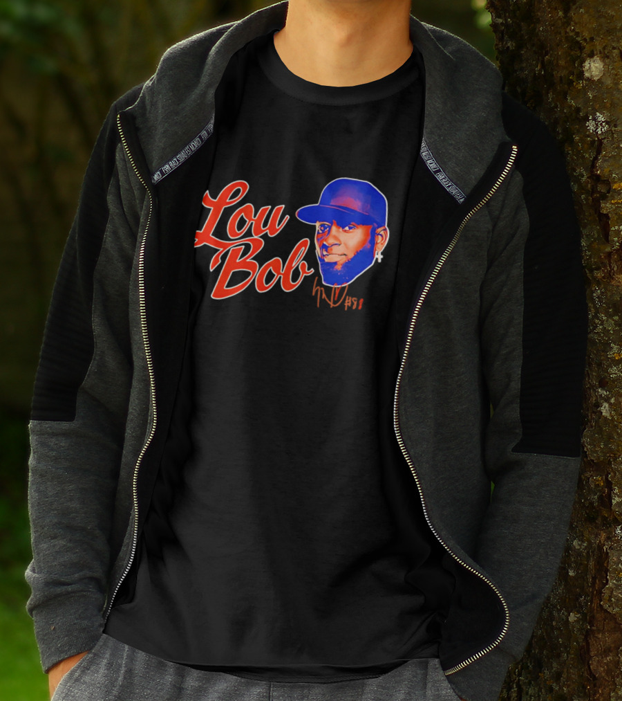 Lou Bob Luis Robert Jr New York Mets Big Head T-Shirt