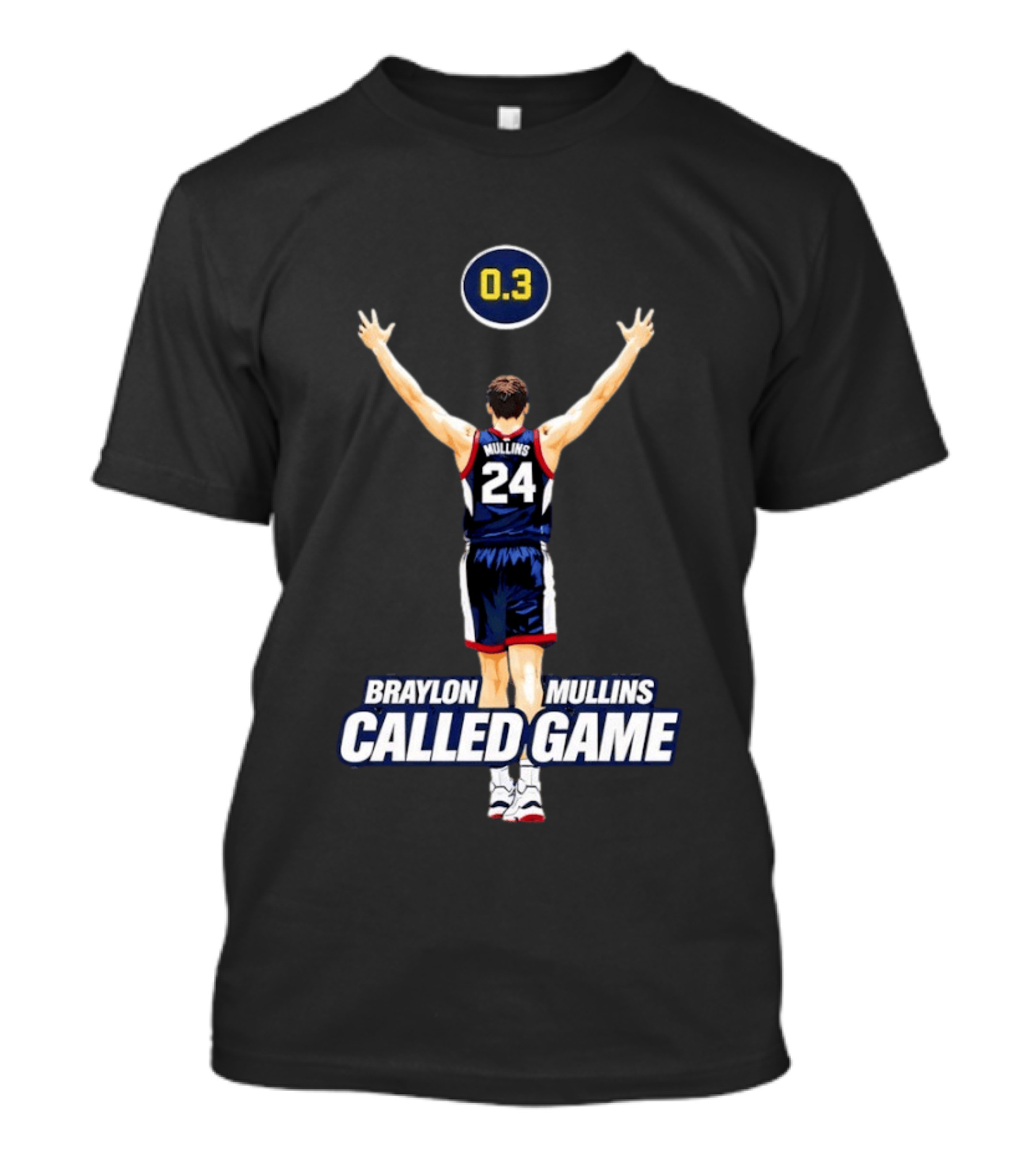Braylon Mullins Iconic 0.3 Second Basketball Victory Called Game T-Shirt
