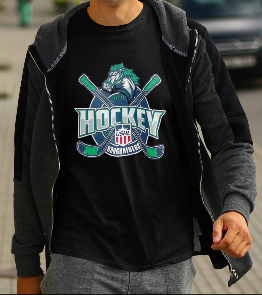 USHL Cedar Rapids RoughRiders Hockey Team T-Shirt