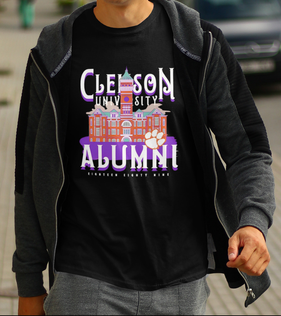 Clemson University Alumni Eighteen Eighty Nine Campus Tigers T-Shirt