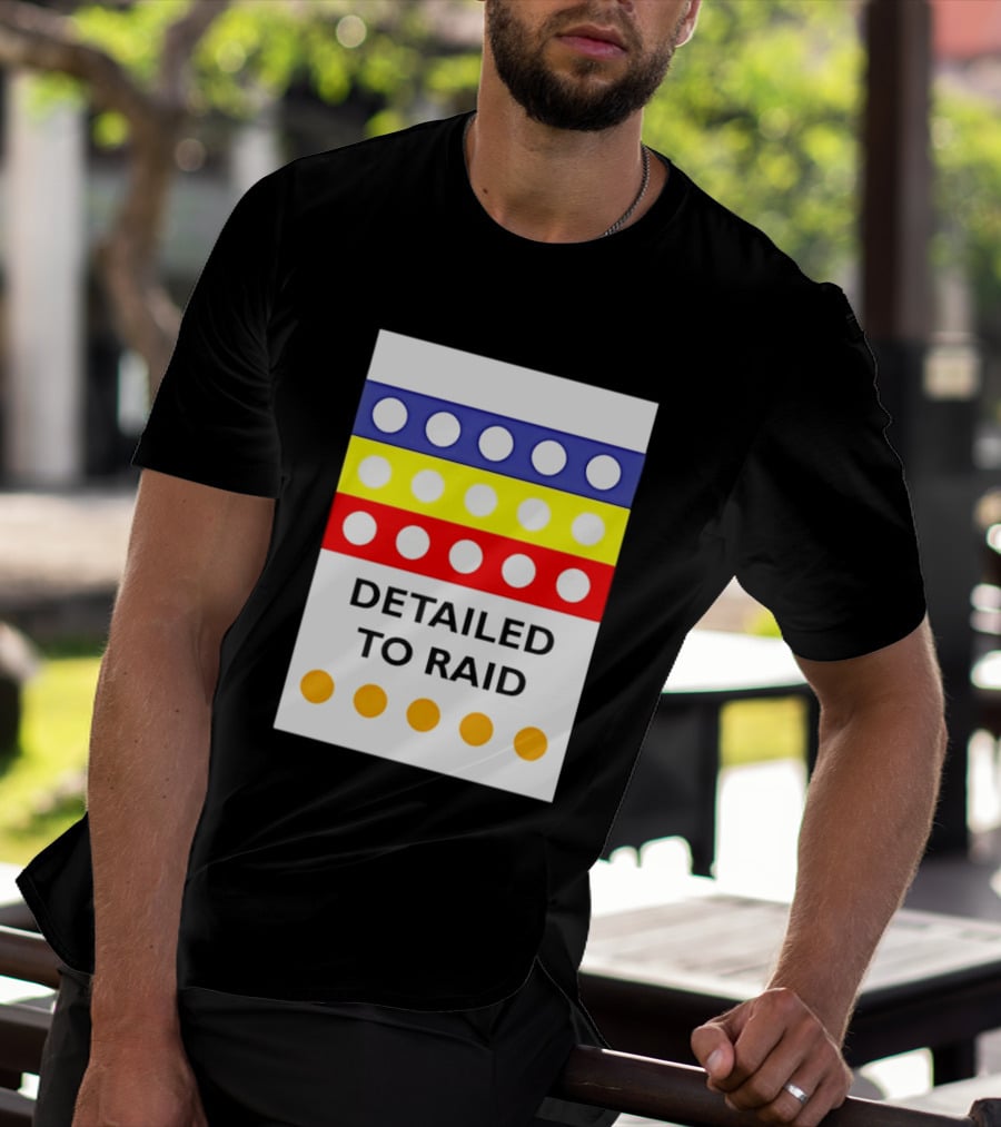 Detailed To Raid Colorful Circle Stripes T-Shirt