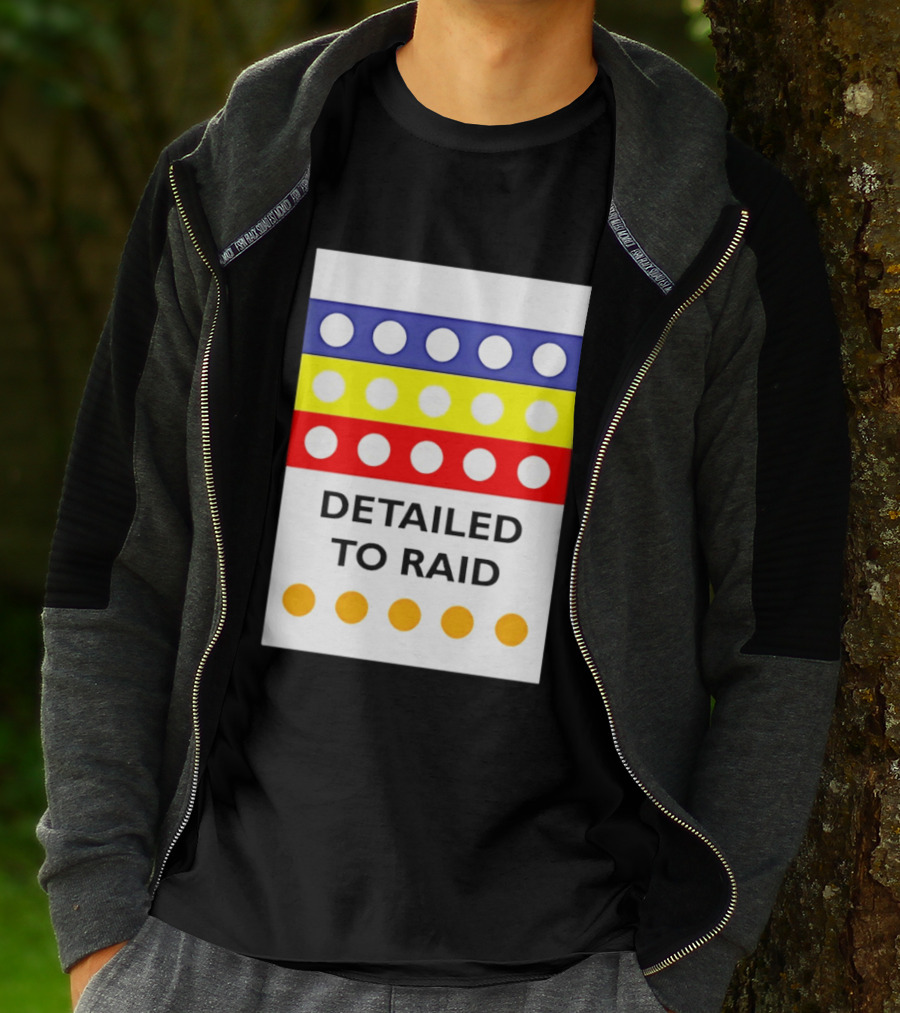 Detailed To Raid Colorful Circle Stripes T-Shirt
