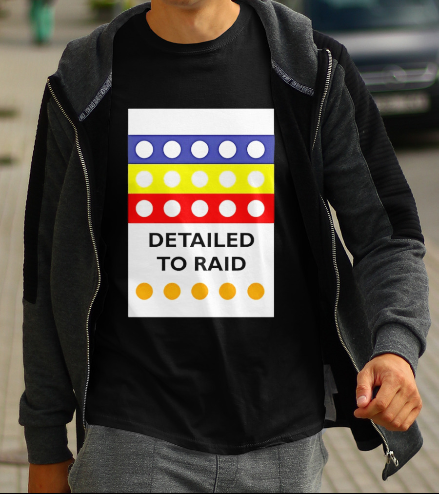 Detailed To Raid Colorful Circle Stripes T-Shirt