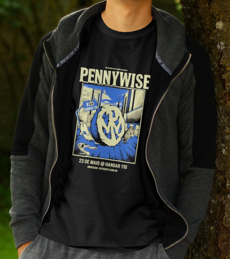 Pennywise We Are One Tour Sao Paulo Brazil Hangar 110 May 23 2026 T-Shirt