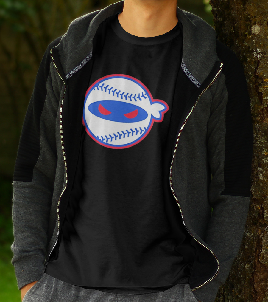 Pitching Ninja Baseball Eyes Atlanta T-Shirt