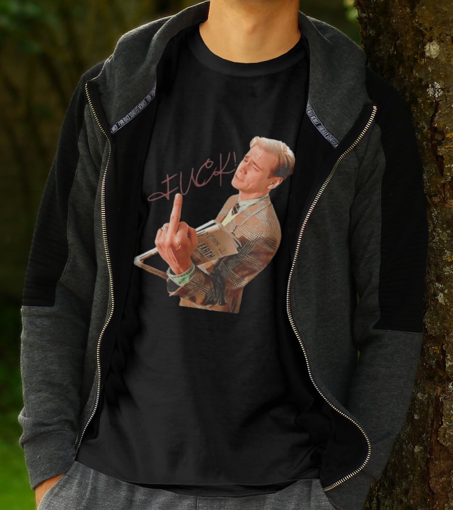 Jim Carrey Truman Show Middle Finger Meme Fuck Scene T-Shirt