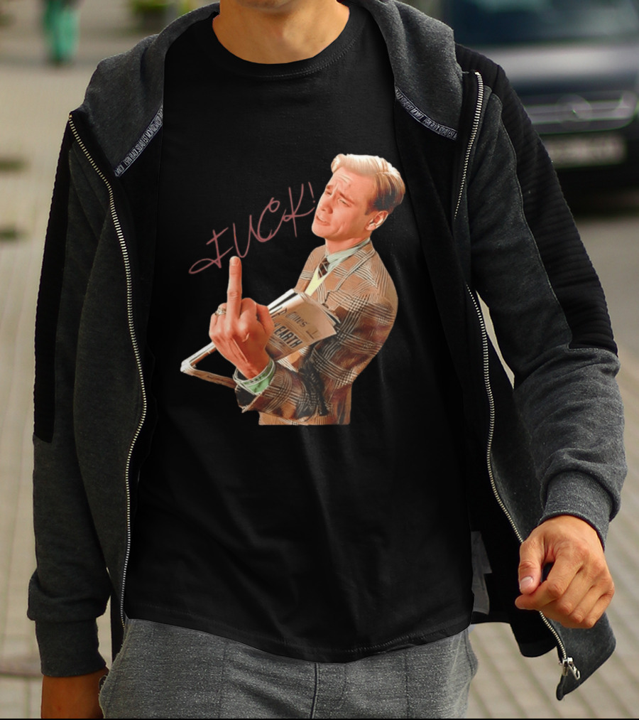Jim Carrey Truman Show Middle Finger Meme Fuck Scene T-Shirt
