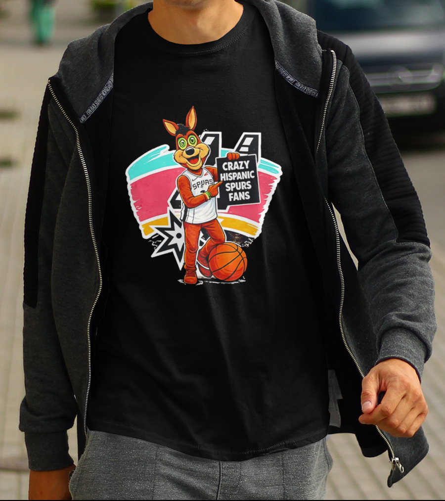 Crazy Hispanic Spurs Fans San Antonio Basketball Spurs T-Shirt