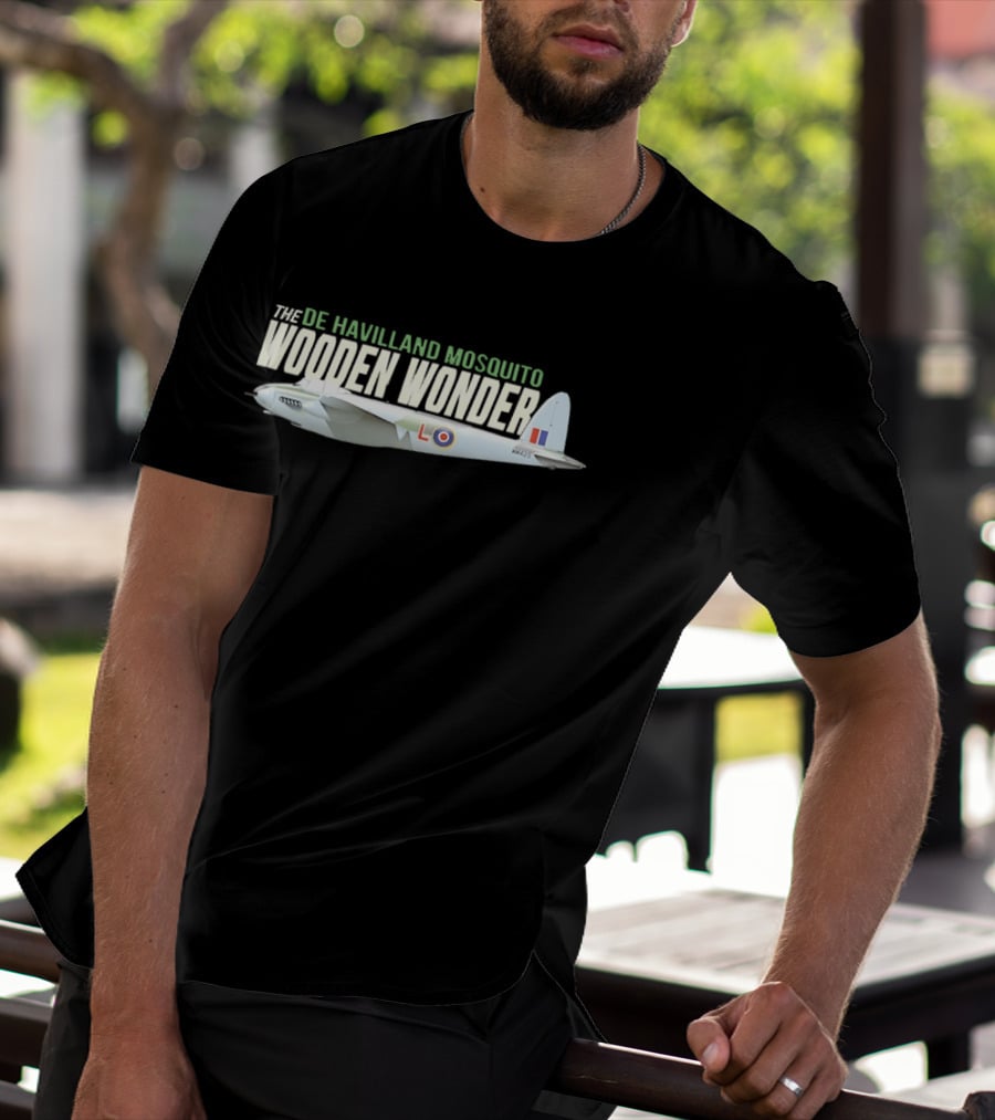 De Havilland Mosquito Wooden Wonder RAF Aircraft T-Shirt