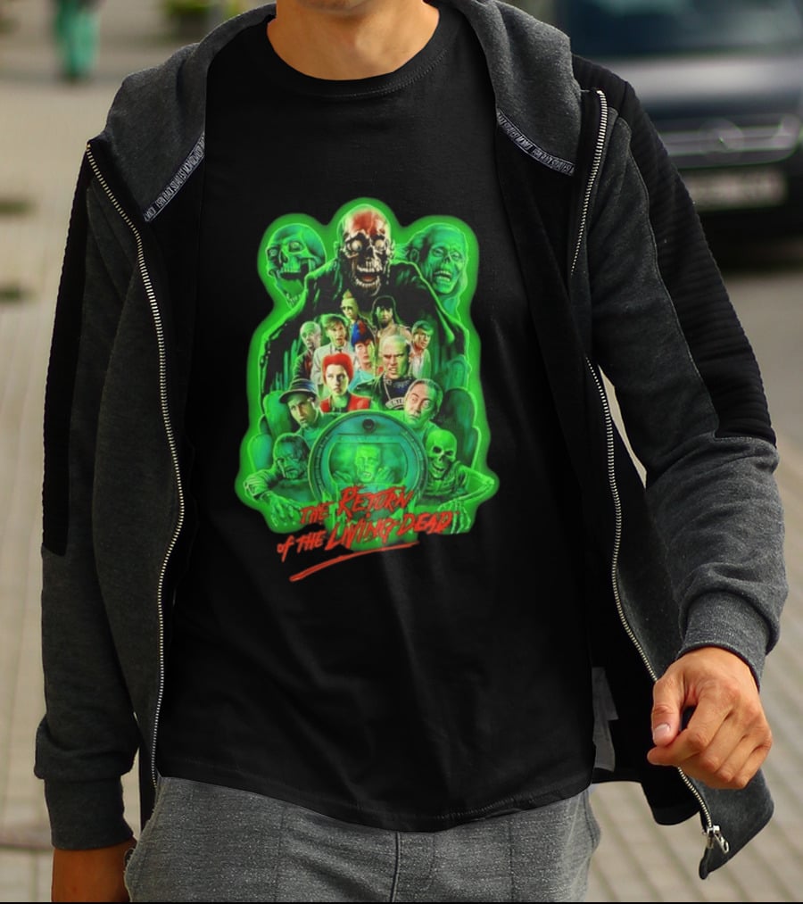 The Return Of The Living Dead 1985 Horror Zombie Movie Characters T-Shirt