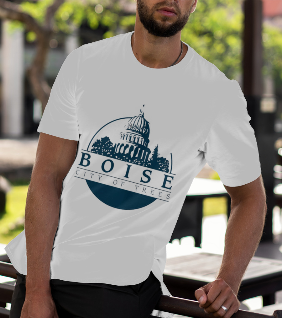 Boise City Of Trees Capitol Building Skyline T-Shirt