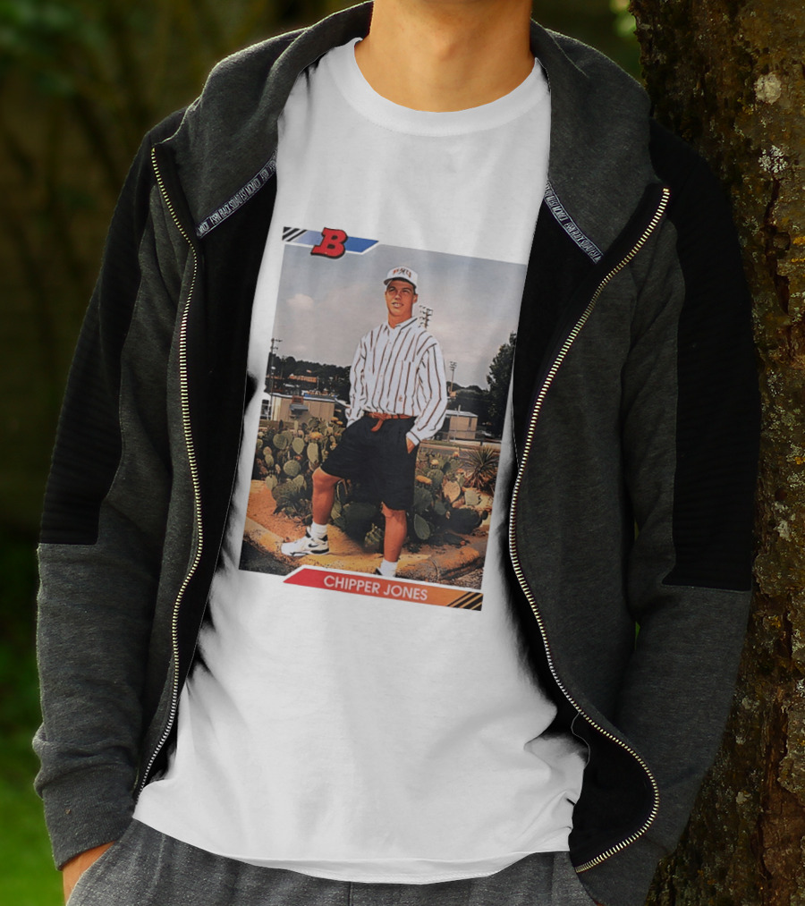Chipper Jones Rookie Card Braves Baseball Legend T-Shirt