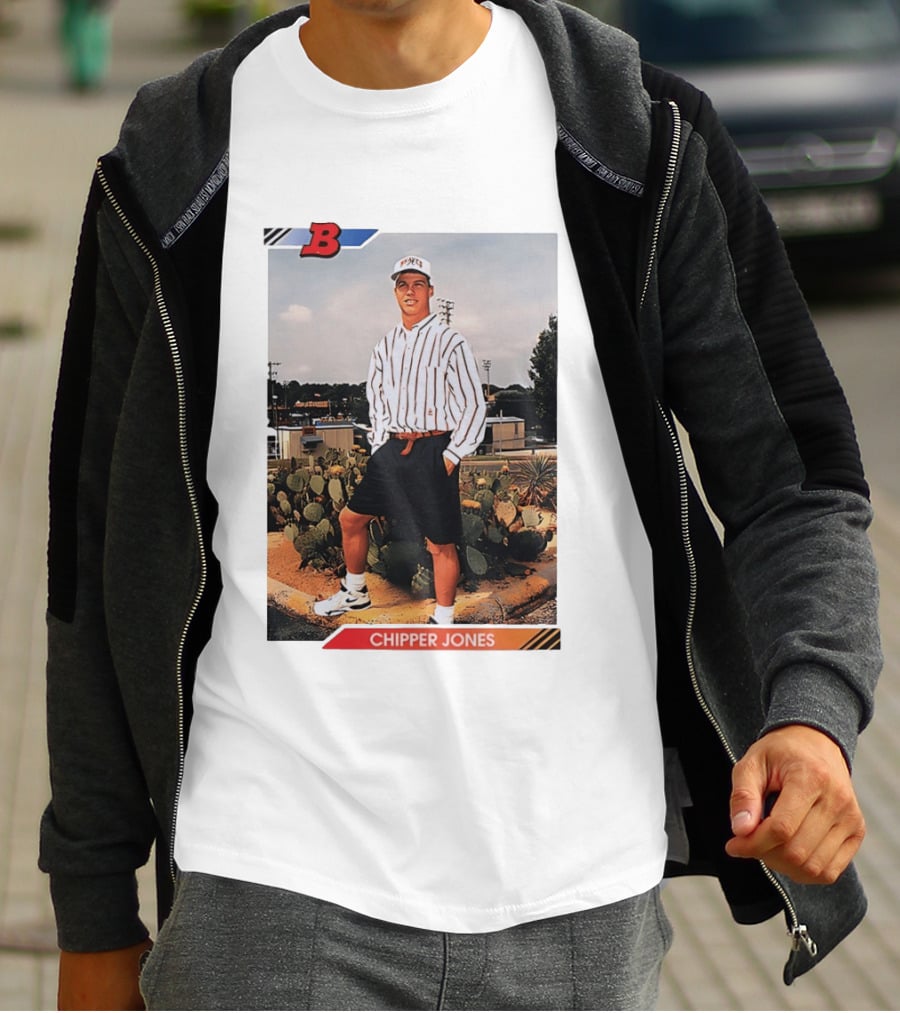 Chipper Jones Rookie Card Braves Baseball Legend T-Shirt