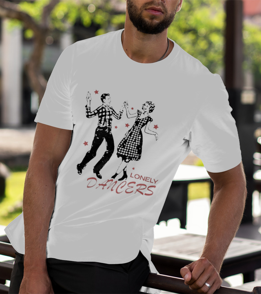 Lonely Dancers Retro Dance Scene With Vintage Couple T-Shirt