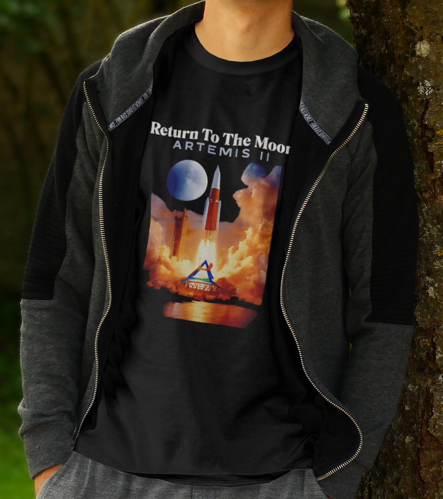 Artemis II Return To The Moon Rocket Launch NASA Mission T-Shirt