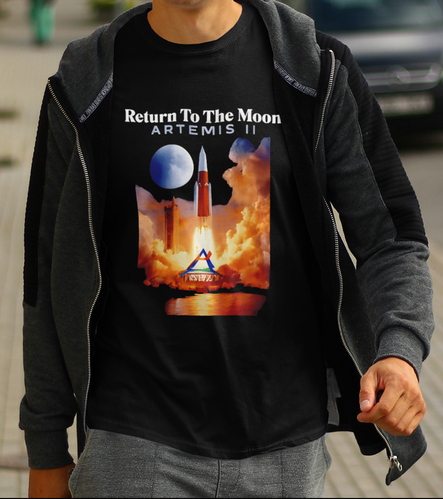 Artemis II Return To The Moon Rocket Launch NASA Mission T-Shirt