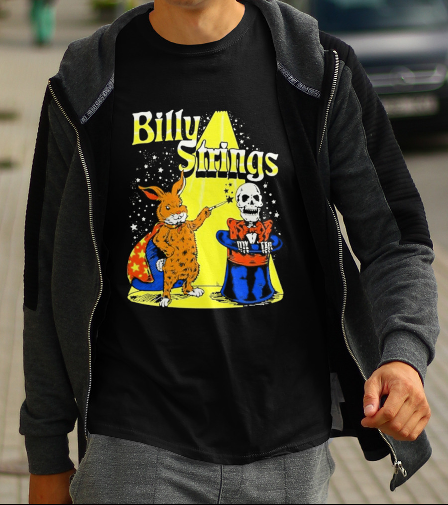 Billy Strings Rabbit Magician Skeleton Star Cape T-Shirt