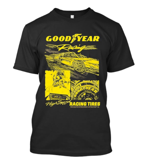 Goodyear Racing High Speed Racing Tires Panels T-Shirt