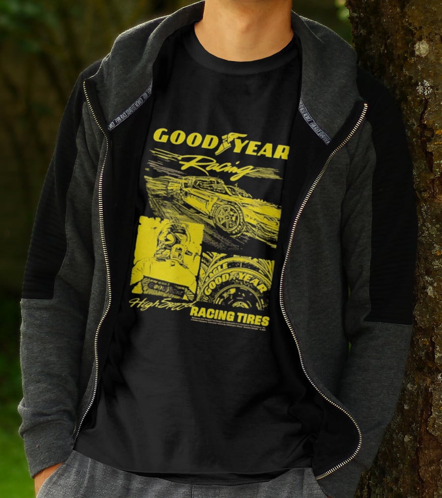 Goodyear Racing High Speed Racing Tires Panels T-Shirt