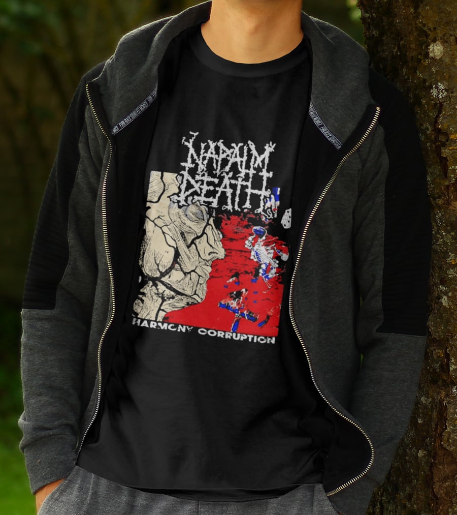 Napalm Death Harmony Corruption Abstract T-Shirt