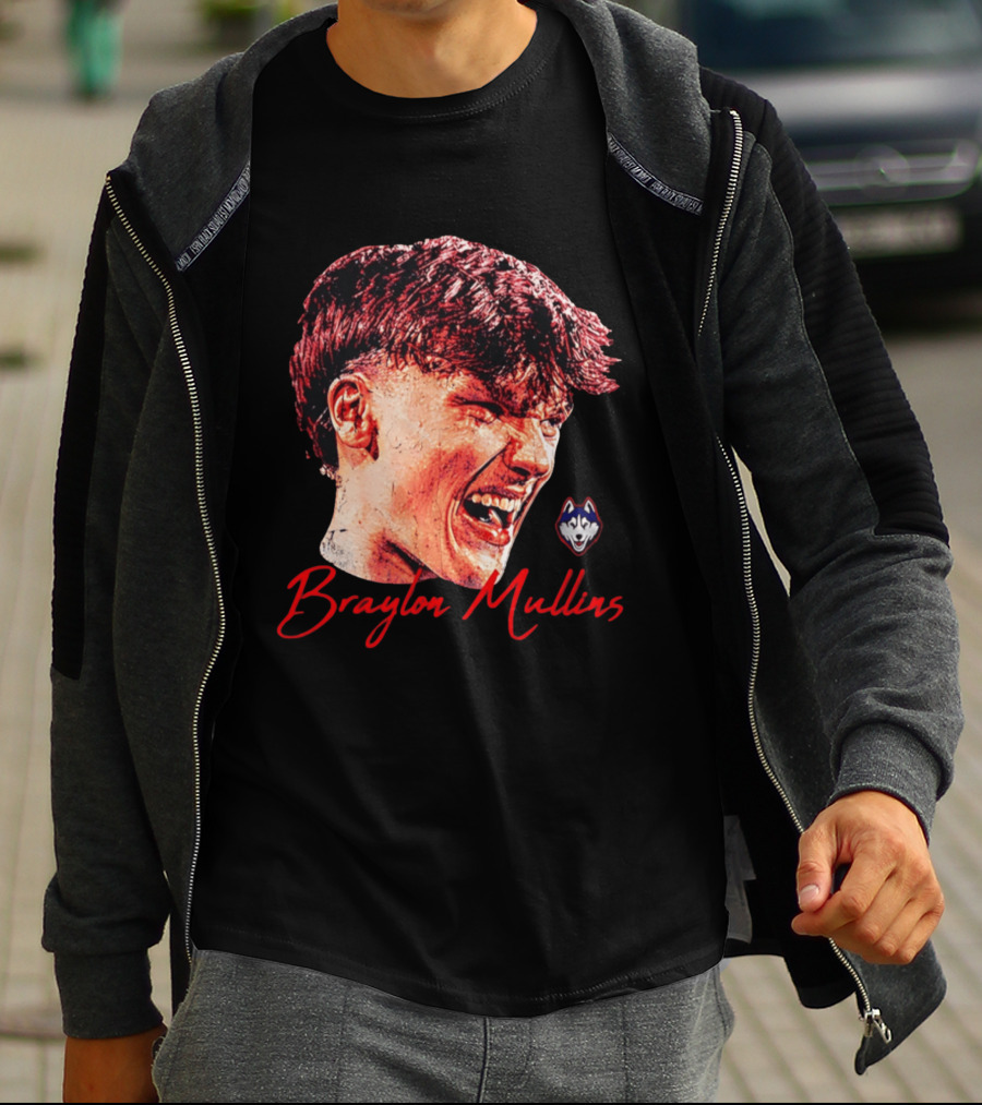 Braylon Mullins UConn Huskies Basketball NCAA Gameface T-Shirt